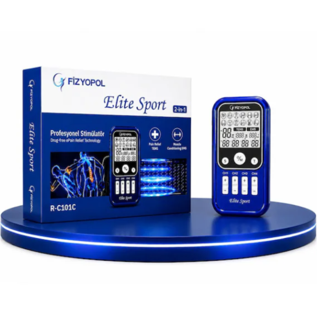 fizyopol elite sport tens ems cihazı, kas güçlenmesi için kullanılmaktadır.